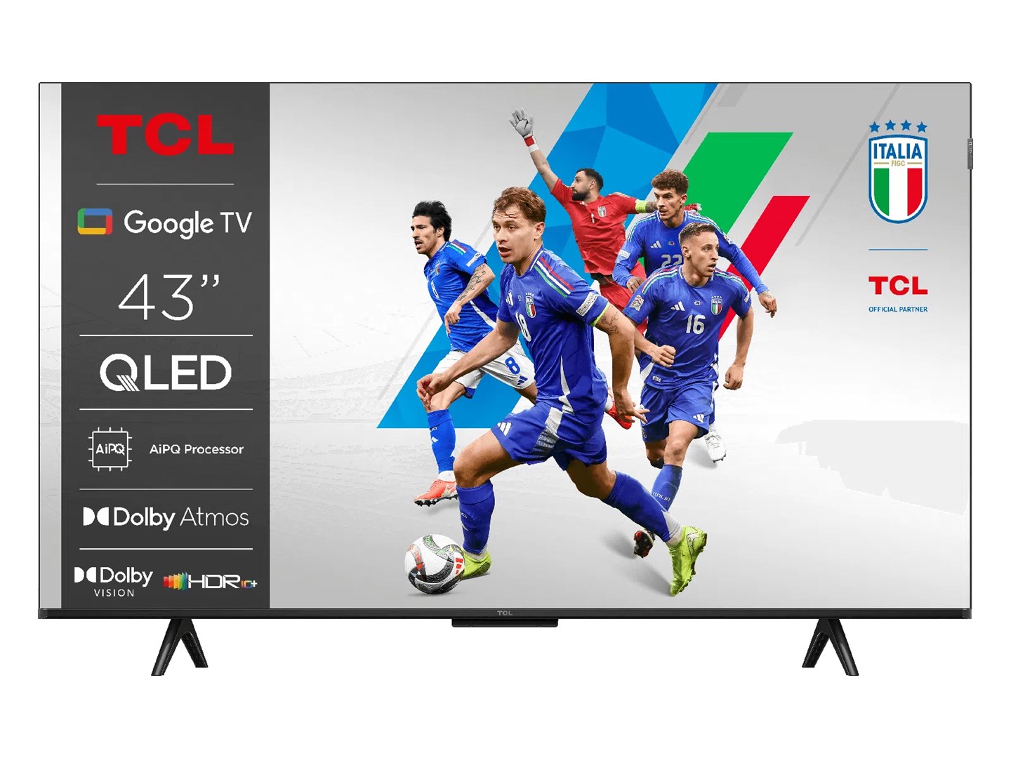 TV TCL QLED 43T69C Google TV (109 cm, 4K Ultra HD, HDR10+, Smart TV)-0