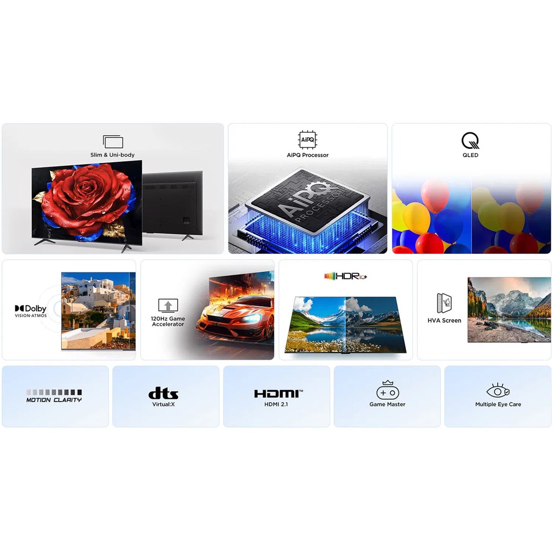 TV TCL QLED 43T69C Google TV (109 cm, 4K Ultra HD, HDR10+, Smart TV)-8