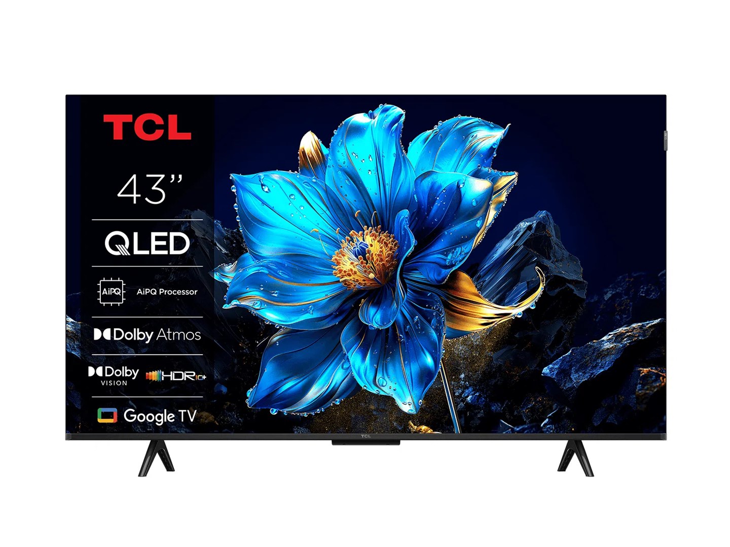 TV TCL QLED 43T69C Google TV (109 cm, 4K Ultra HD, HDR10+, Smart TV)-1