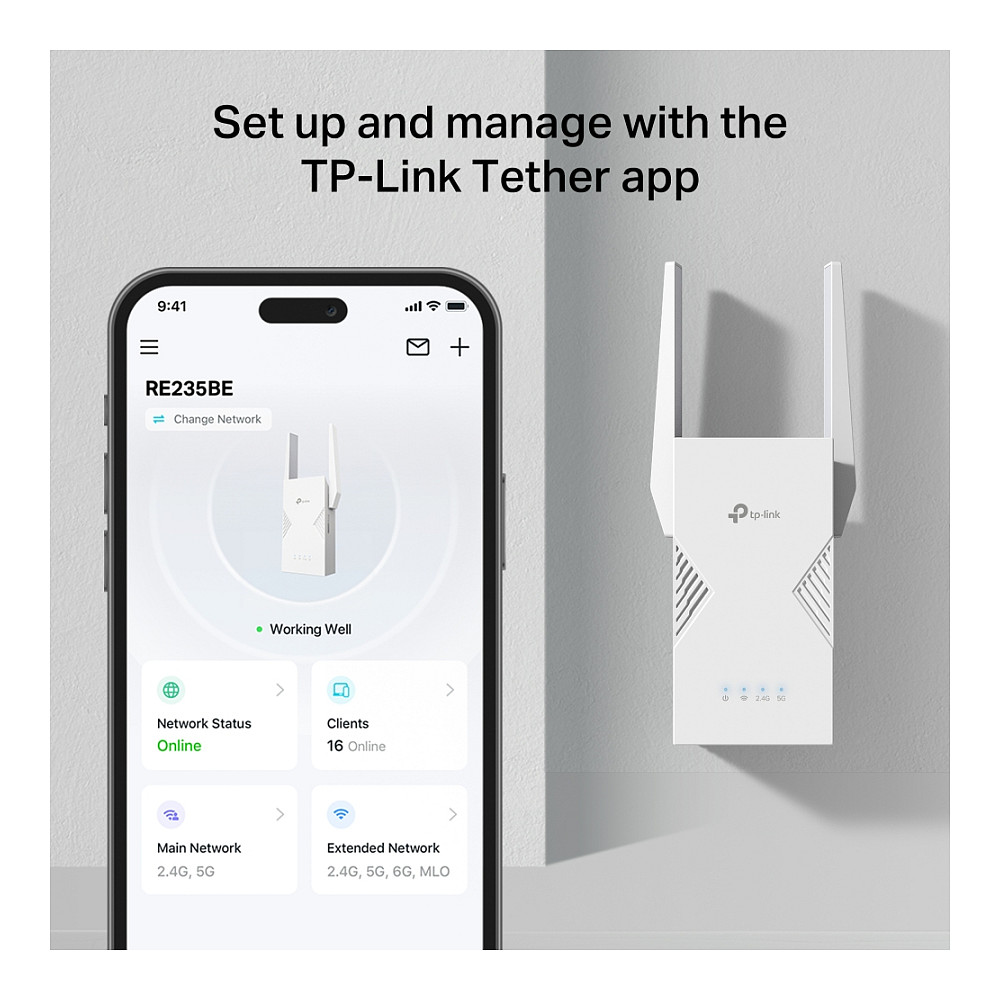 Mrežni uređaj TP-LINK BE3600 prijemnik i odašiljač bijeli 2500 Mbit/s-12