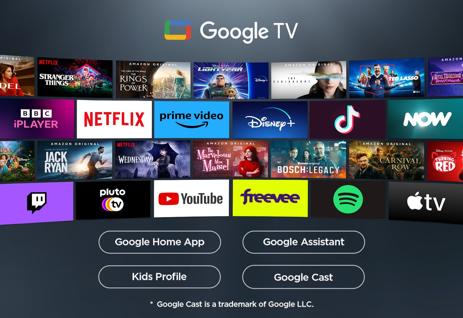 TV TCL D-LED 43V6C Google TV (109.2 cm, 4K Ultra HD, HDR10+, Dolby Vision, Dolby Atmos, Smart TV)-3