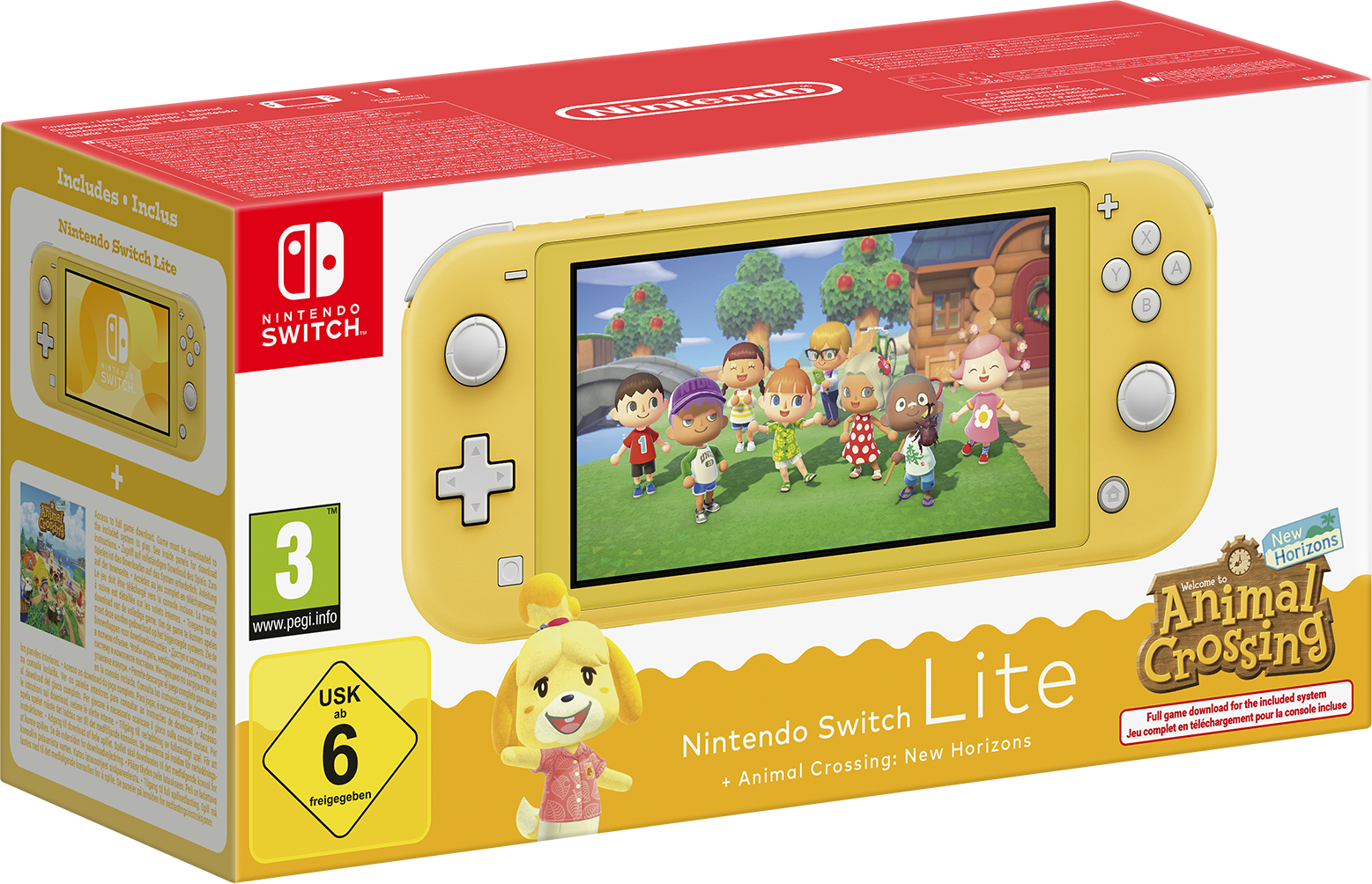Igraća konzola NINTENDO SWITCH Lite Yellow Animal Crossing: New Horizons Digital-1