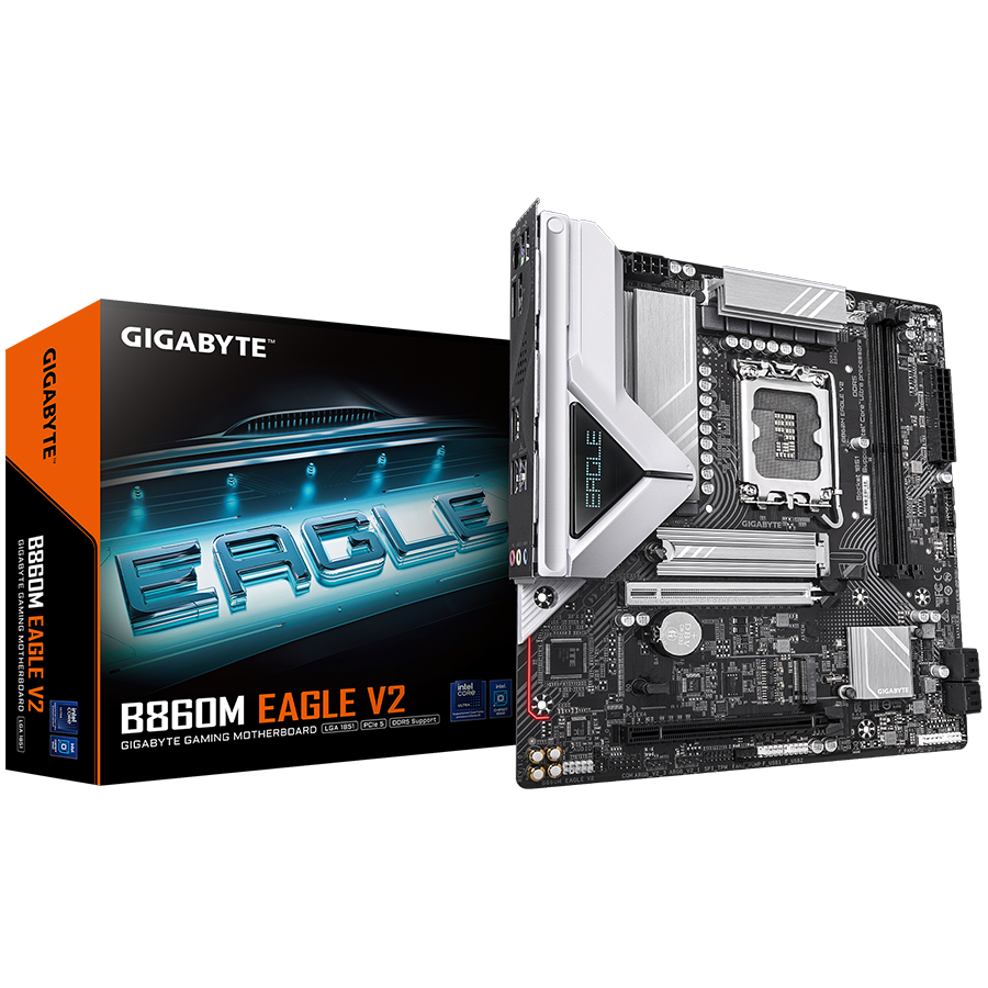 MOTHERBOARD GIGABYTE B860M EAGLE V2 (lga1851, 2x ddr5, matx)