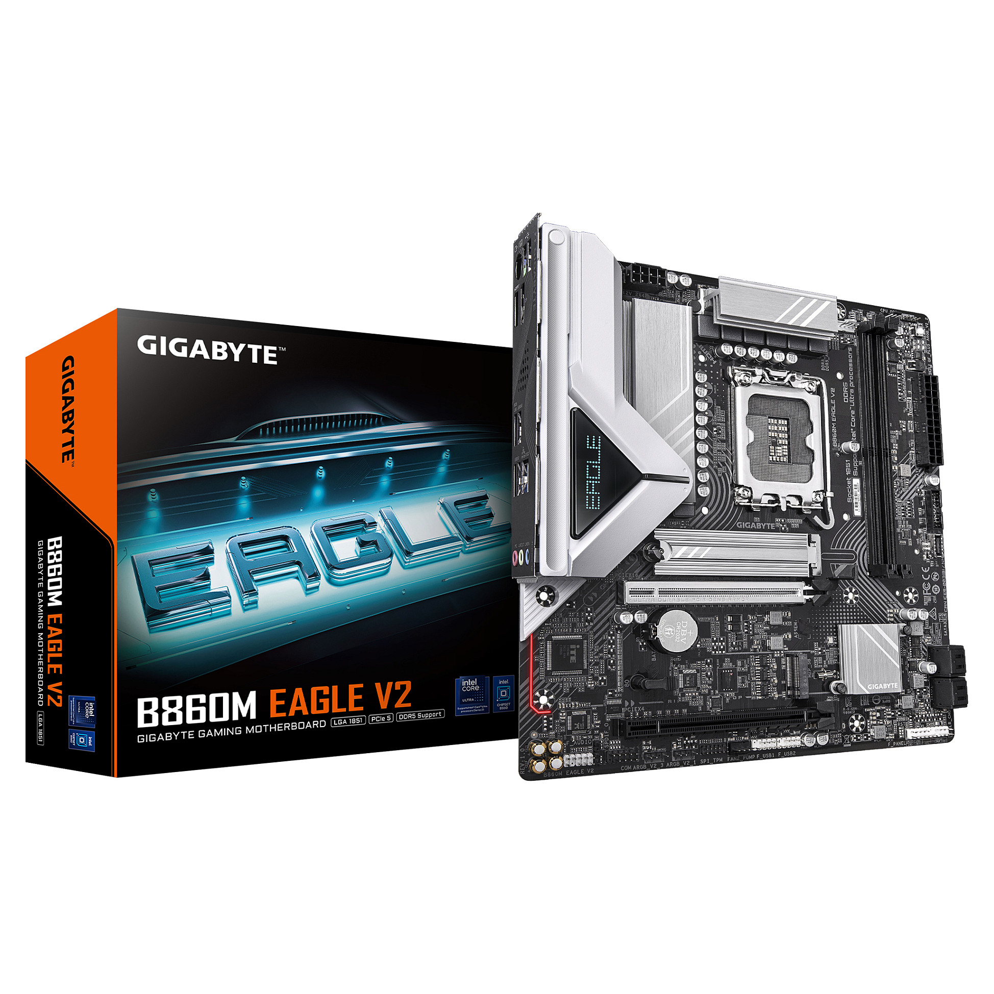 MOTHERBOARD GIGABYTE B860M EAGLE V2 (lga1851, 2x ddr5, matx)-2