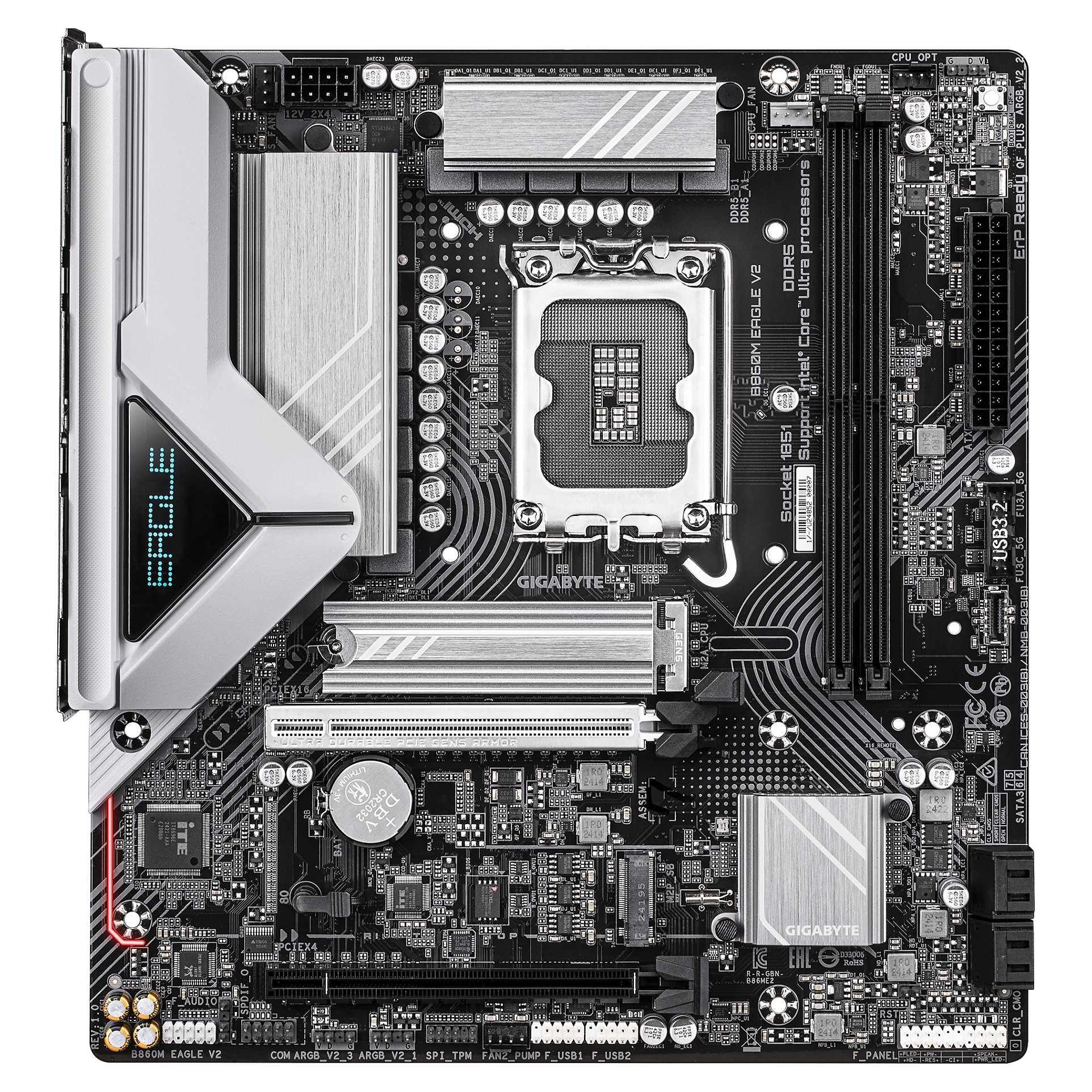 MOTHERBOARD GIGABYTE B860M EAGLE V2 (lga1851, 2x ddr5, matx)-4