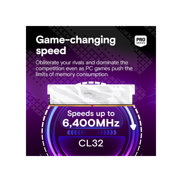 RAM CRUCIAL CP16G64C32U5W (16GB, DDR5-6400, CL32, UDIMM, white)-4
