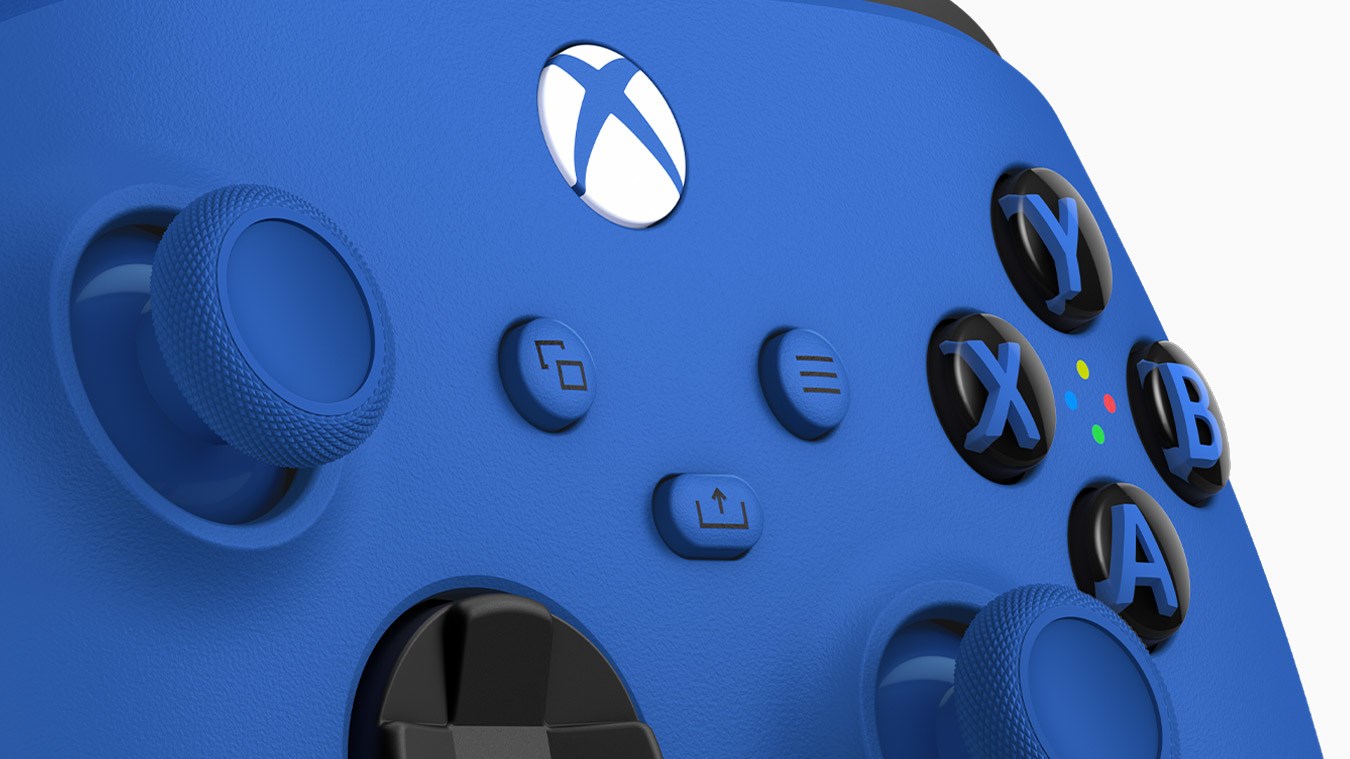 Microsoft Xbox Wireless Controller Blue Bluetooth/USB Gamepad Analogue / Digital Xbox One, Xbox One S, Xbox One X-5