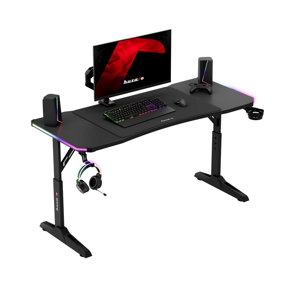 Biurko gamingowe HUZARO Hero 3.6 RGB Black-9