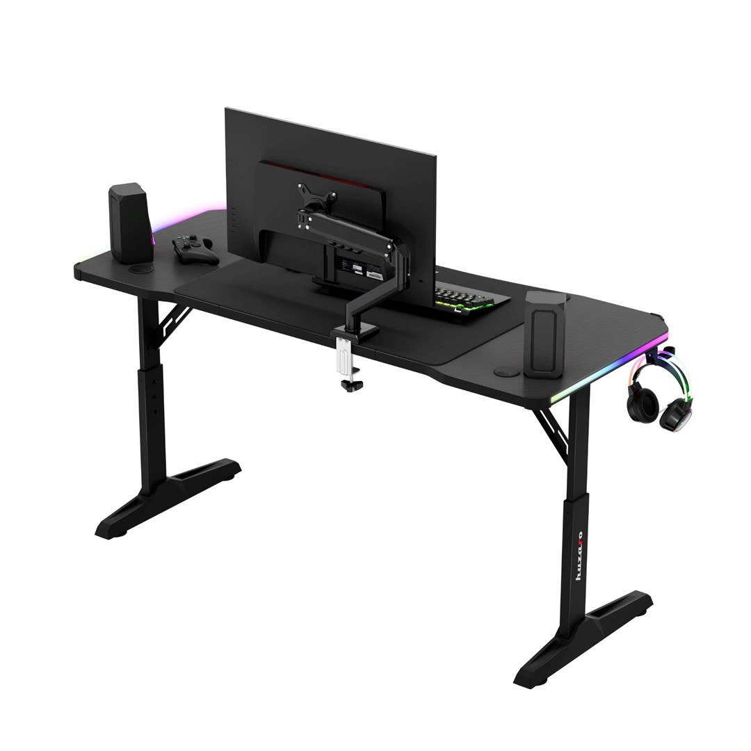 Biurko gamingowe HUZARO Hero 3.6 RGB Black-8