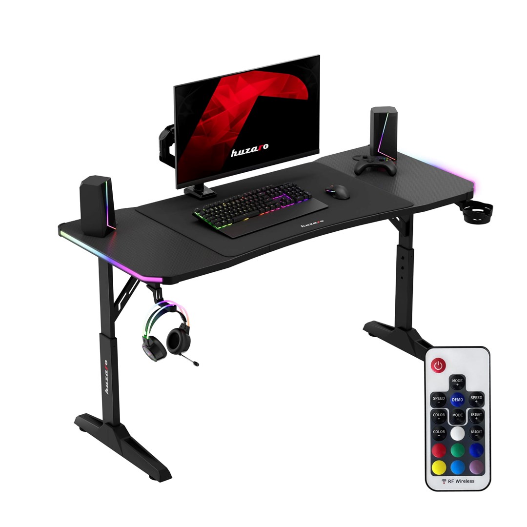 Biurko gamingowe HUZARO Hero 3.6 RGB Black-1
