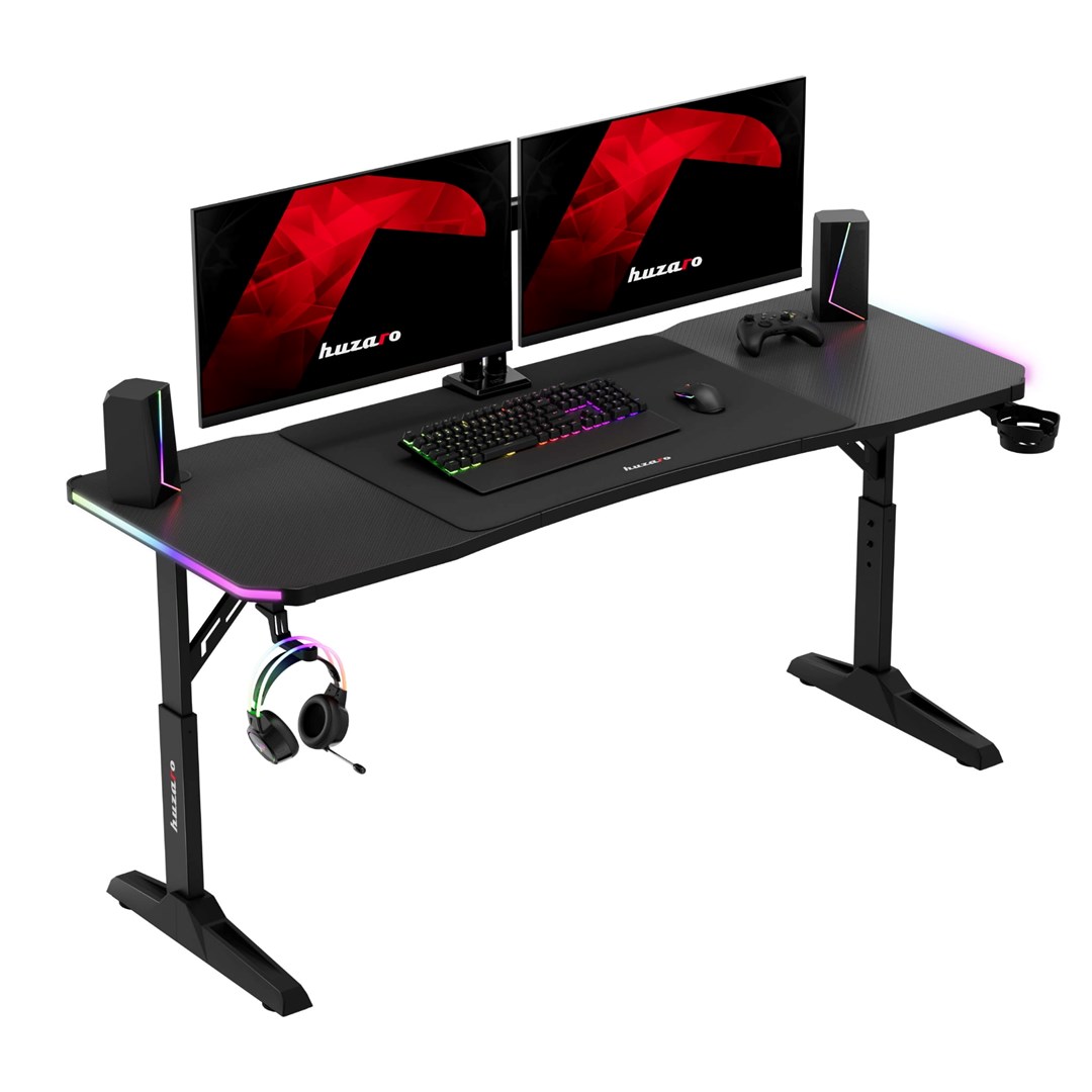 Biurko gamingowe HUZARO Hero 4.6 RGB Black-9
