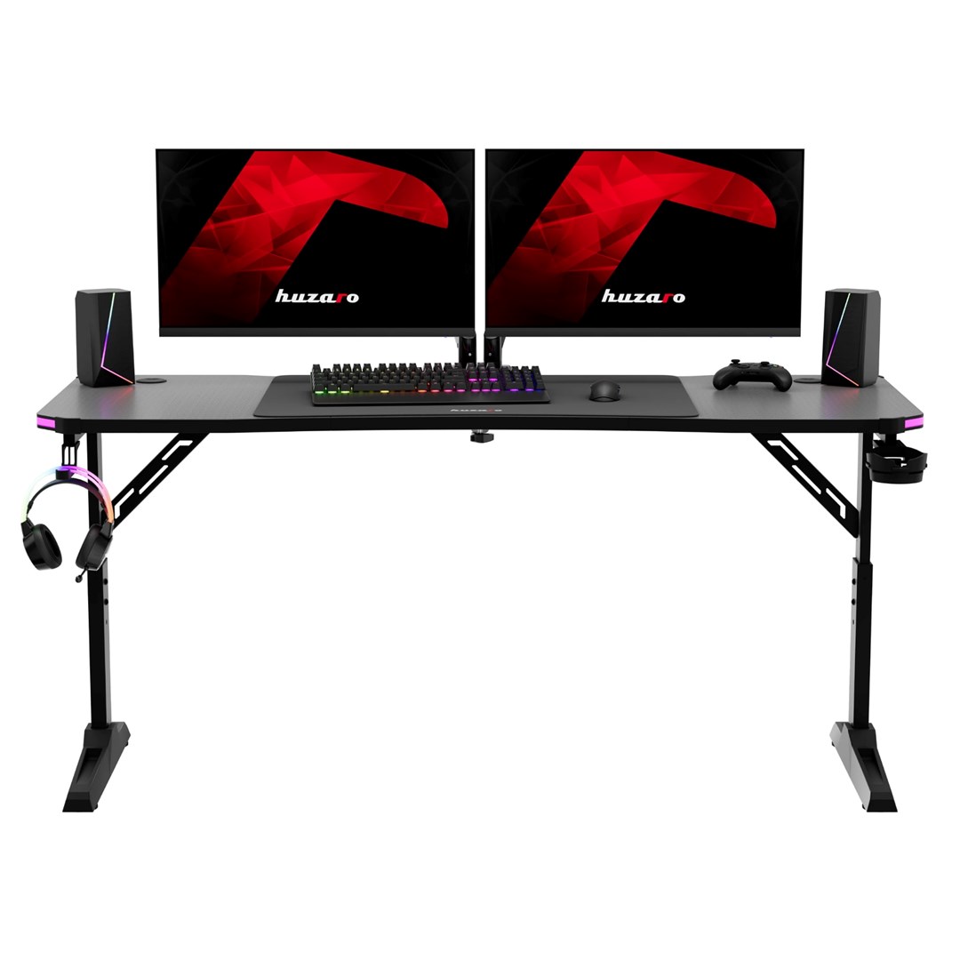 Biurko gamingowe HUZARO Hero 4.6 RGB Black-6