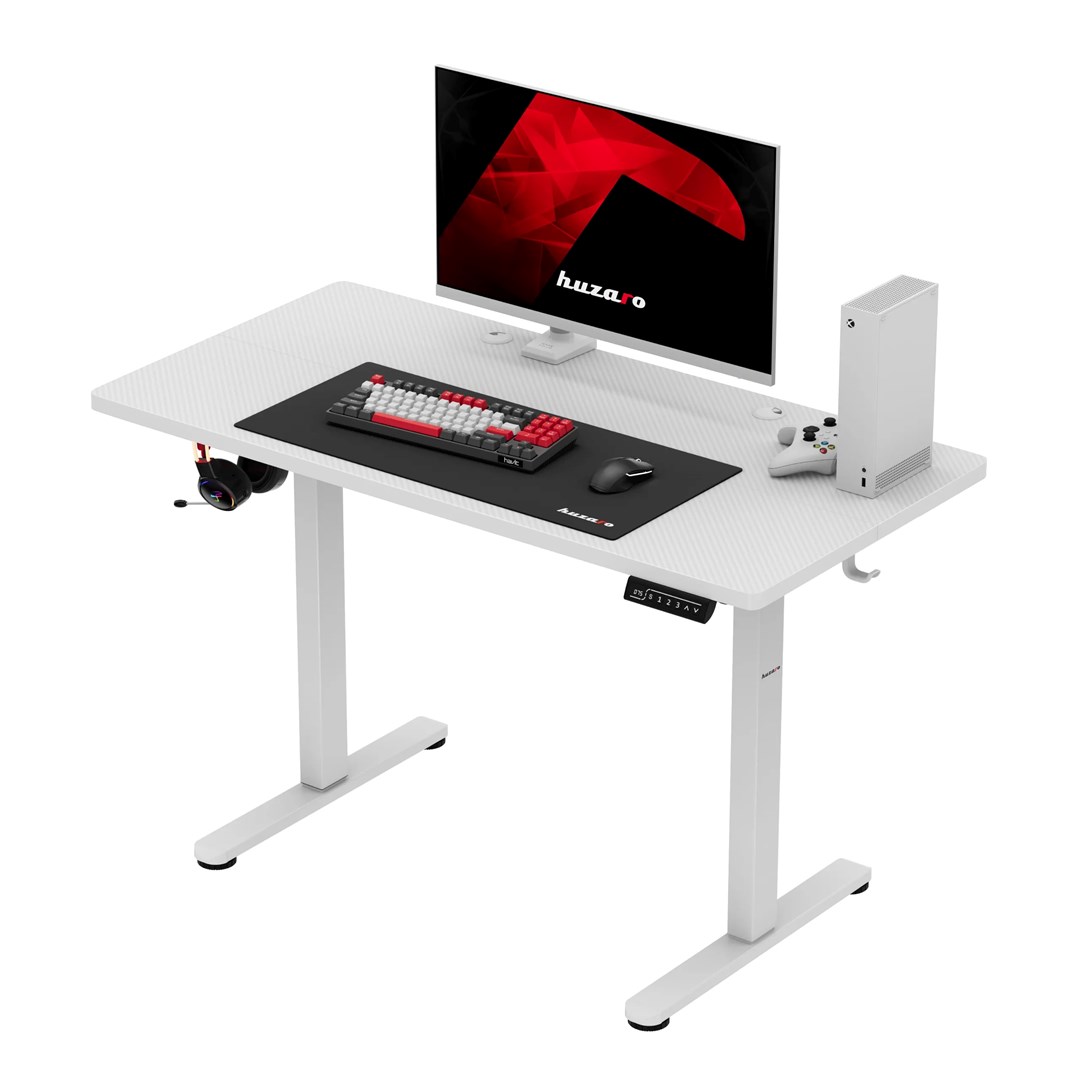 Biurko gamingowe HUZARO Hero 8.1 White-1