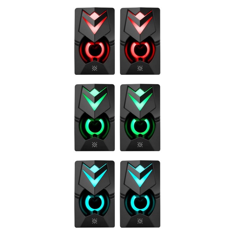 Zvučnici 2.0 DEFENDER J4 2.0 6W LED USB crni-11