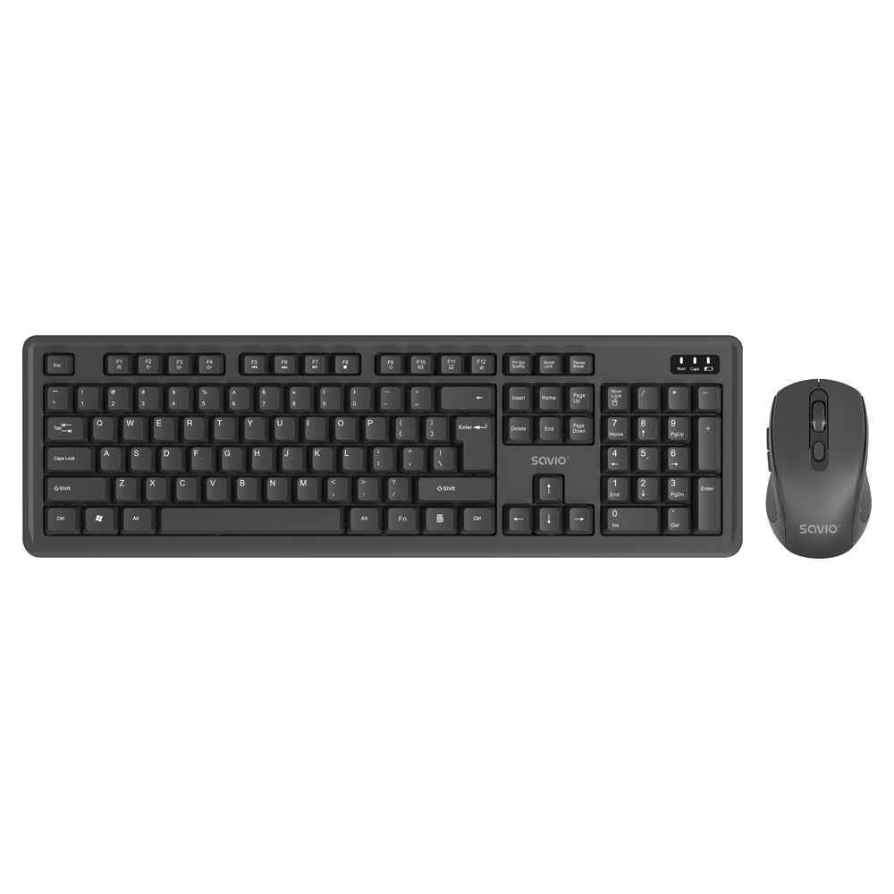Tipkovnica SAVIO KB-04 USB QWERTY UK International crna boja – internacionalna non HR tipkovnica-0