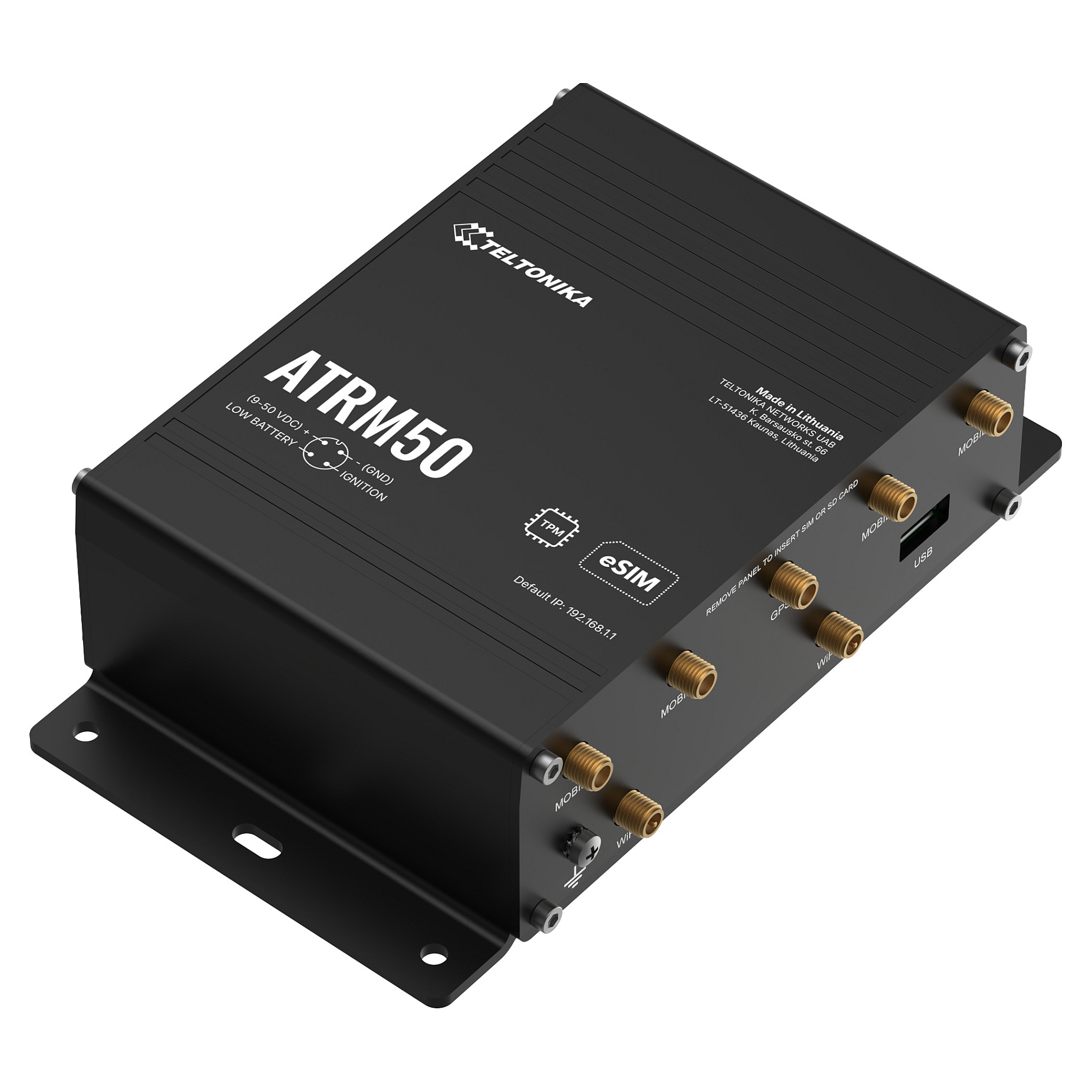 5G Router TELTONIKA ATRM50 (Dual SIM, M12 konektori, EN 50155 certifikat)-3