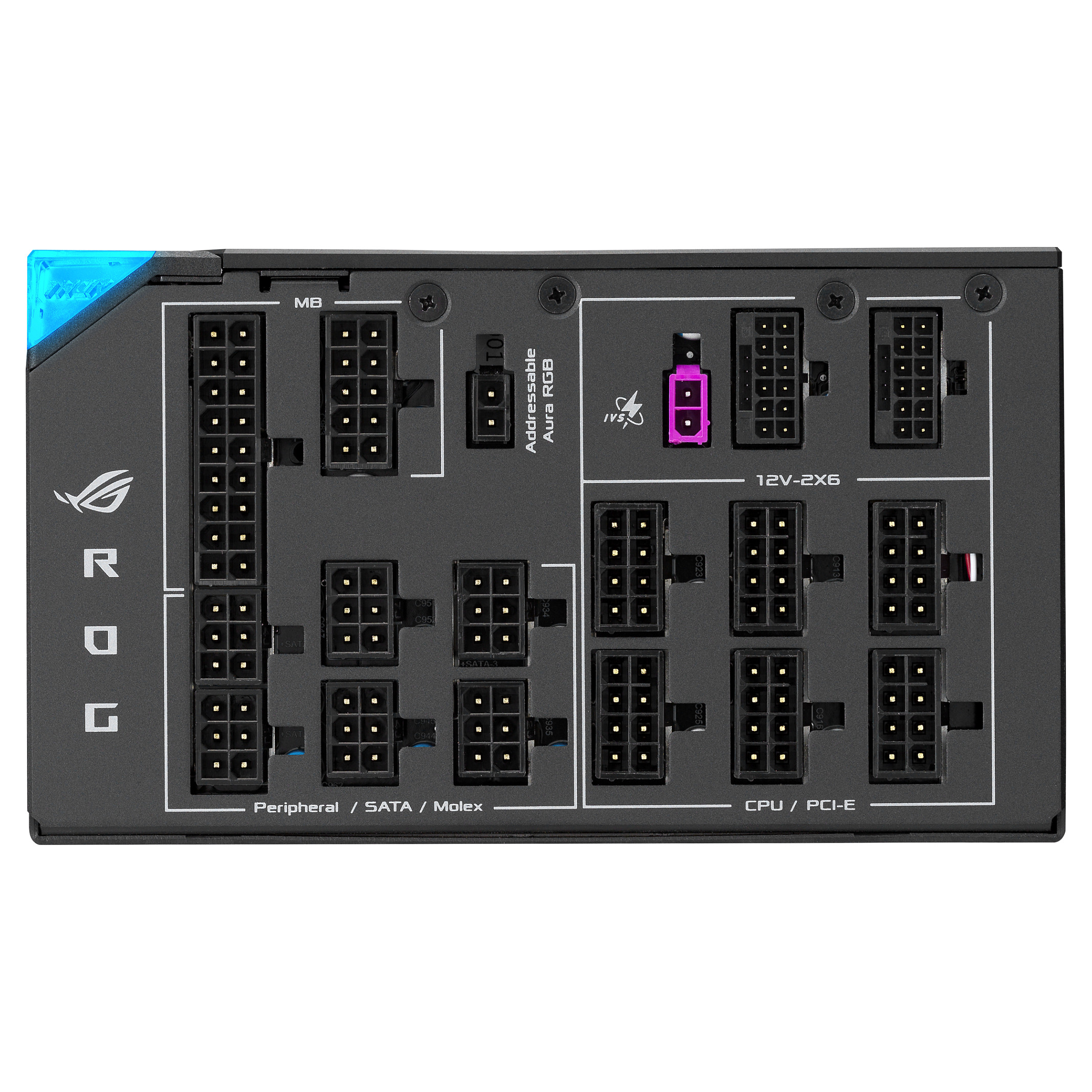 Napajanje ASUS ROG THOR 1600T3 GAMING 1600 W 20+4 pin ATX siva-7