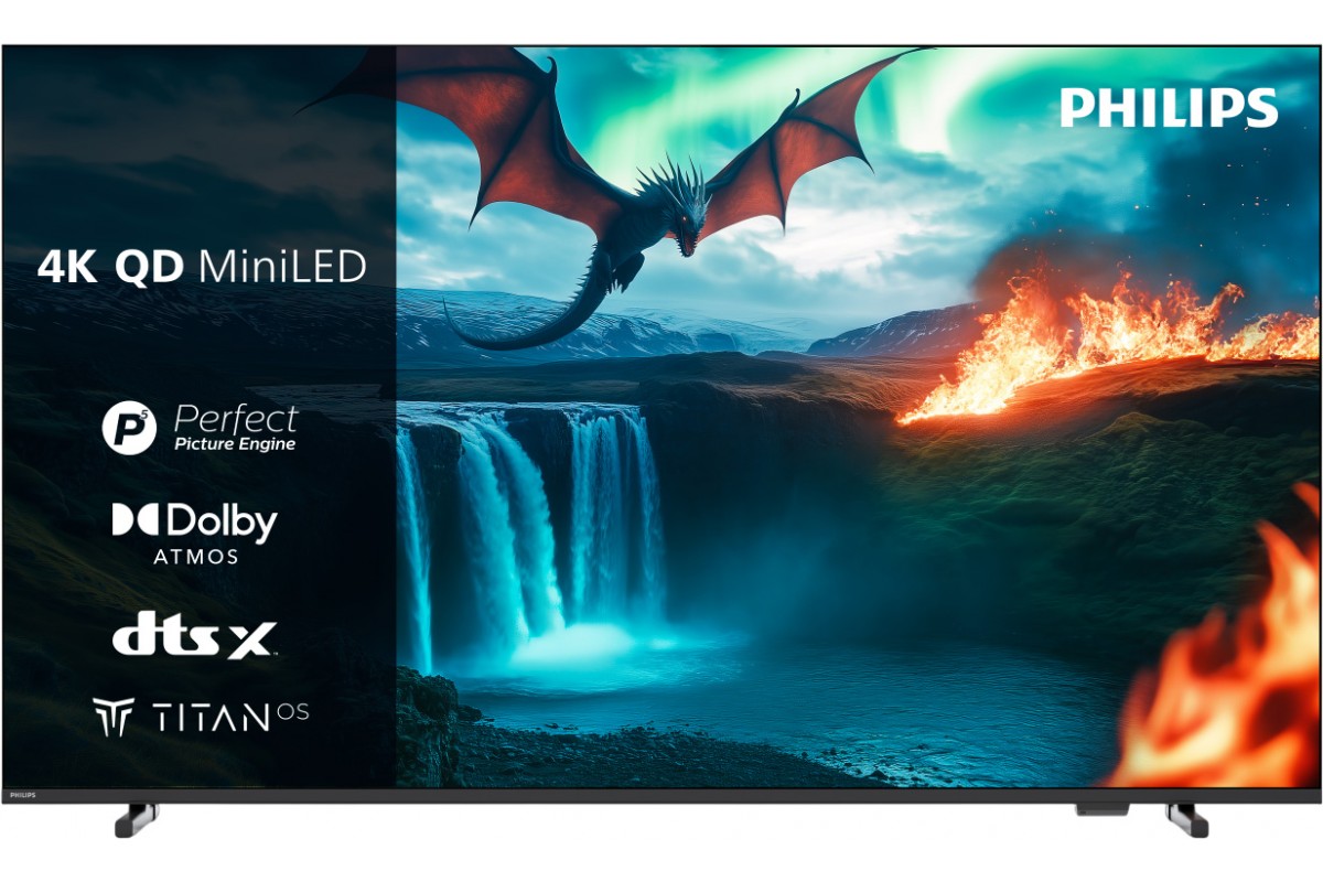 TV PHILIPS QD MiniLED 65MLED820/12 Titan OS (164 cm, 4K UHD, HDR10+ Adaptive, AI Sound, Smart TV)-2