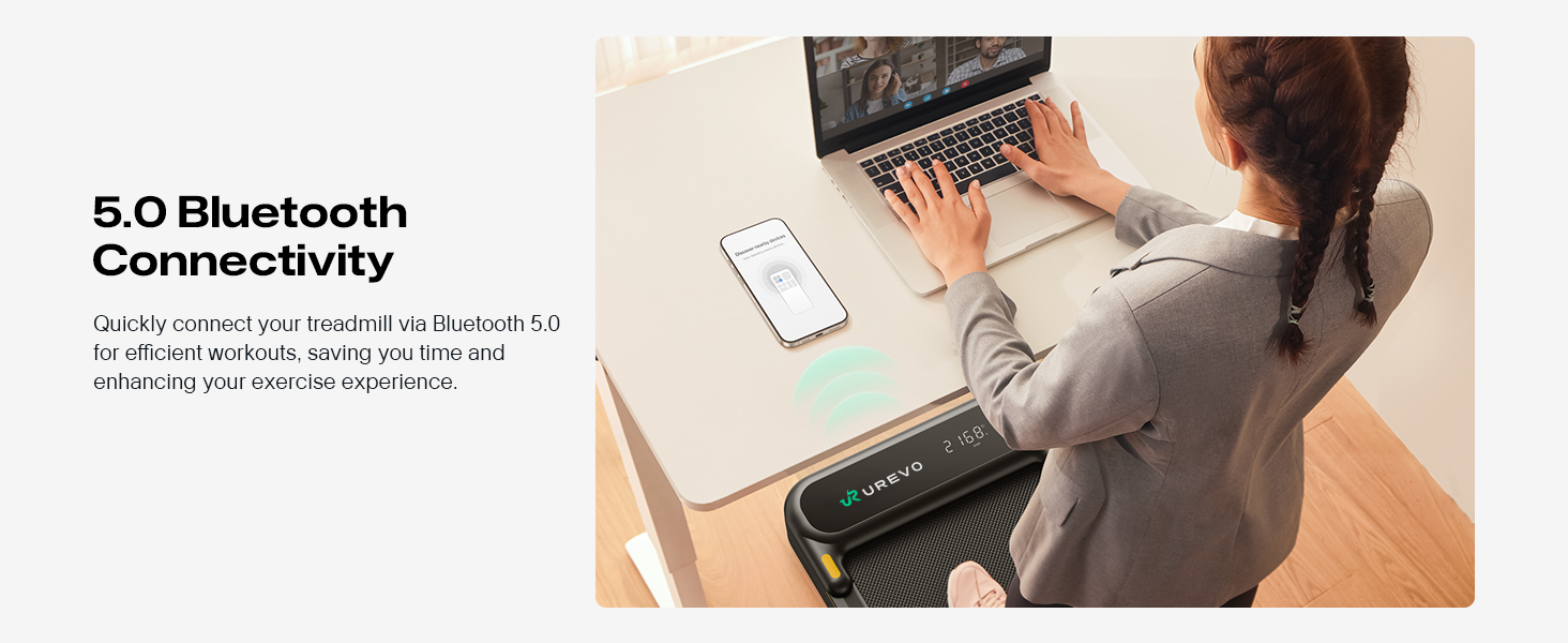Traka za trčanje UREVO Strol 2E 2-in-1 Treadmill Black-2