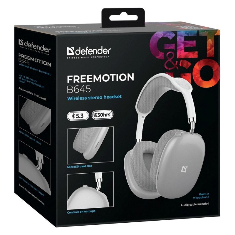 Slušalice DEFENDER Freemotion B645 (Bluetooth, over-ear, siva)-5