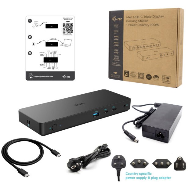 Docking Station I-TEC USB-C Triple Display Docking Station Gen 2 Pro + Power Delivery 100W-4