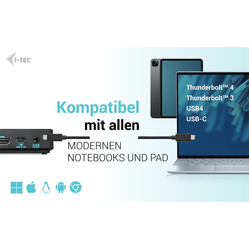 Docking Station I-TEC USB-C Triple Display Docking Station Gen 2 Pro + Power Delivery 100W-7