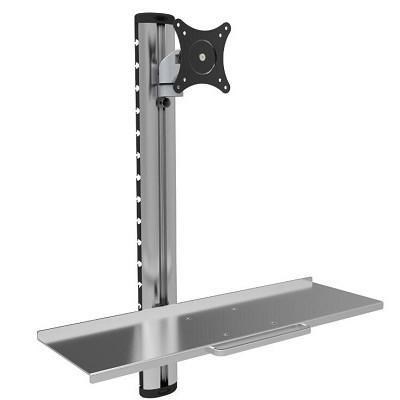 Zidni nosač za monitor TECHLY ICA-PLW 01 (do 27", srebrni)-0