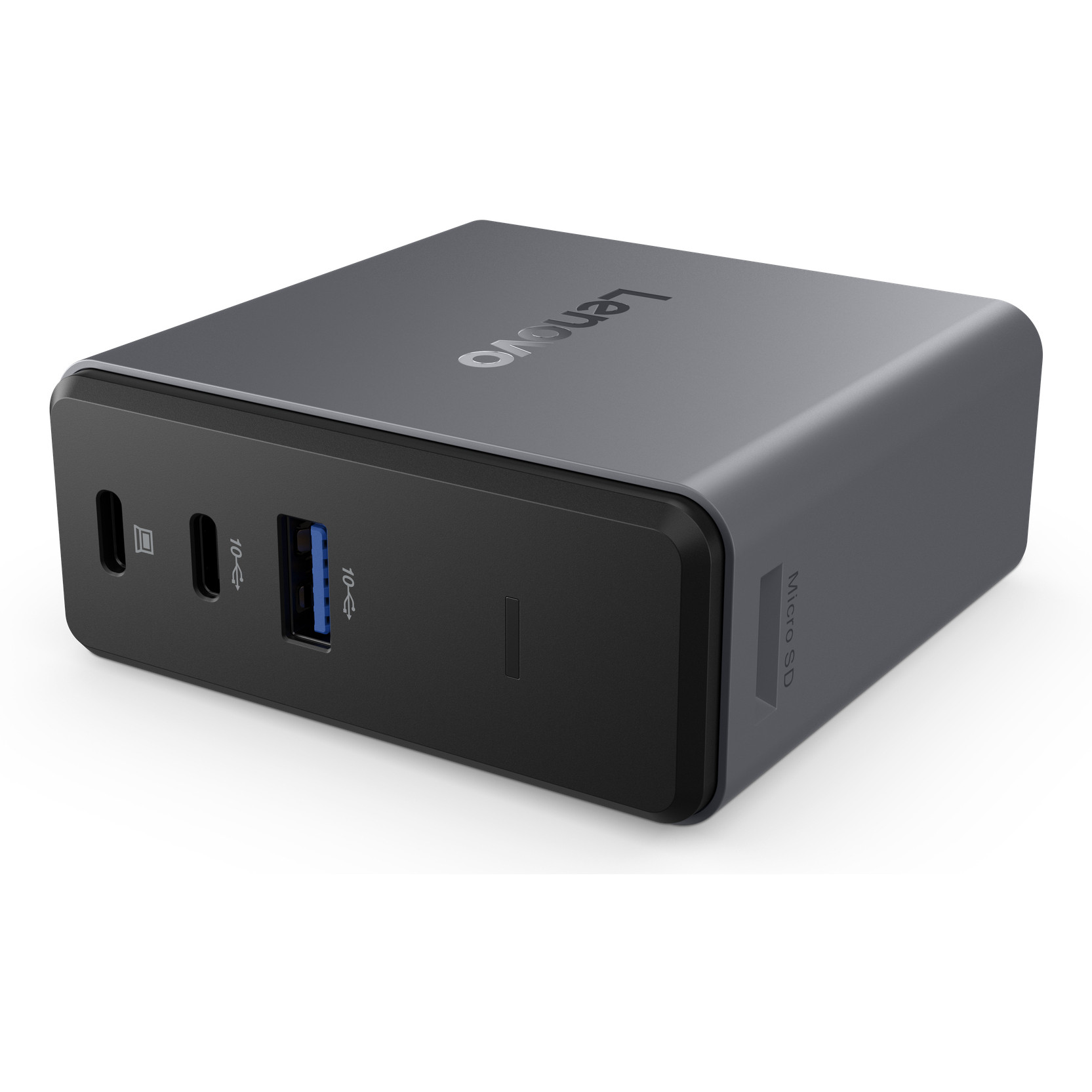 Lenovo X9 Charging GaN Dock (Wired, USB 3.2 Gen 2, Type-C, Grey)-4