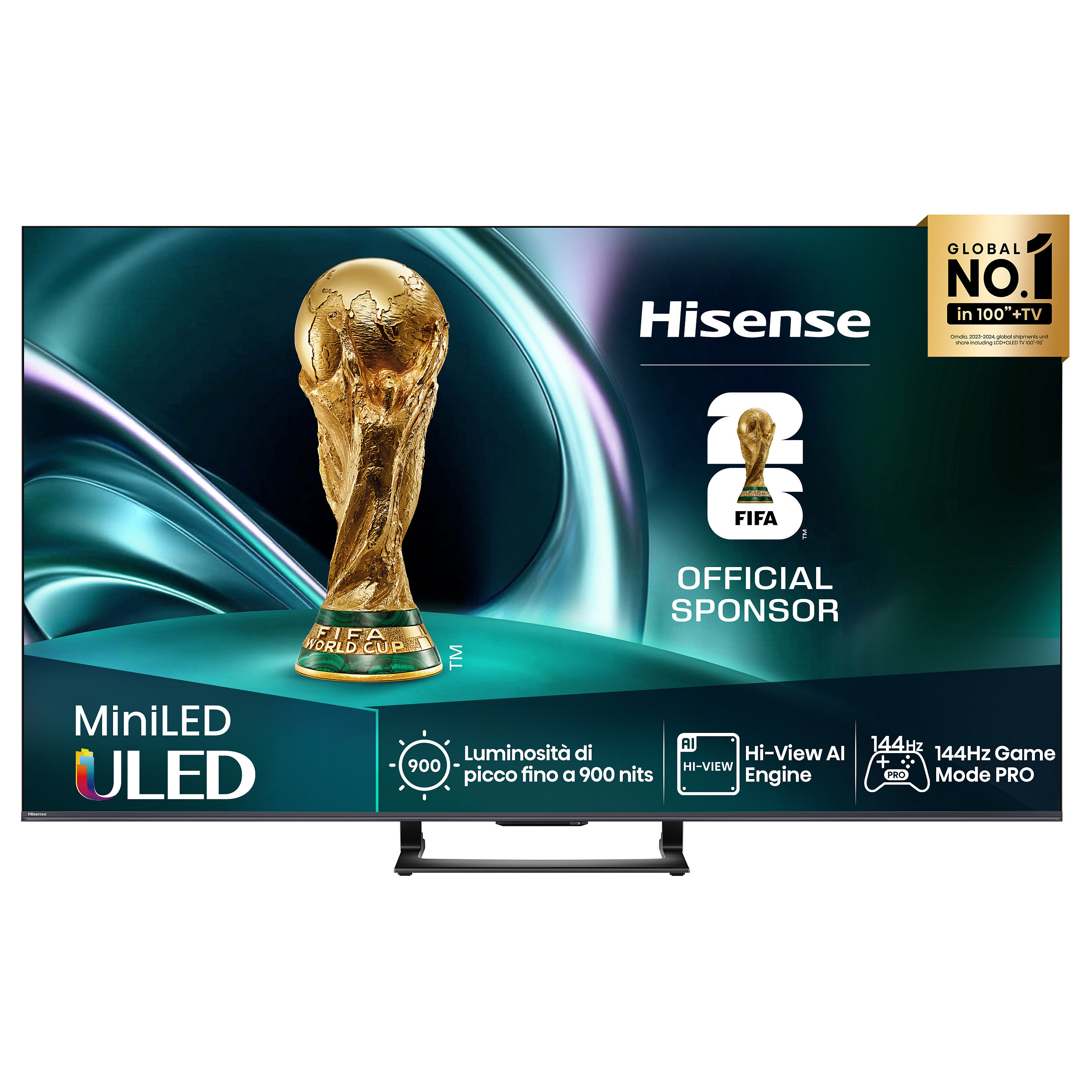 TV HISENSE Mini‑LED + QLED 65U7Q VIDAA TV (165.1 cm, 4K Ultra HD, HDR10+, Dolby Vision, Dolby Atmos, Smart TV)-22