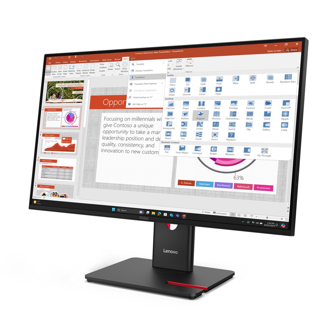 Monitor LENOVO ThinkVision T27-40 (27", 1920 x 1080, Full HD, LED, crna)-1
