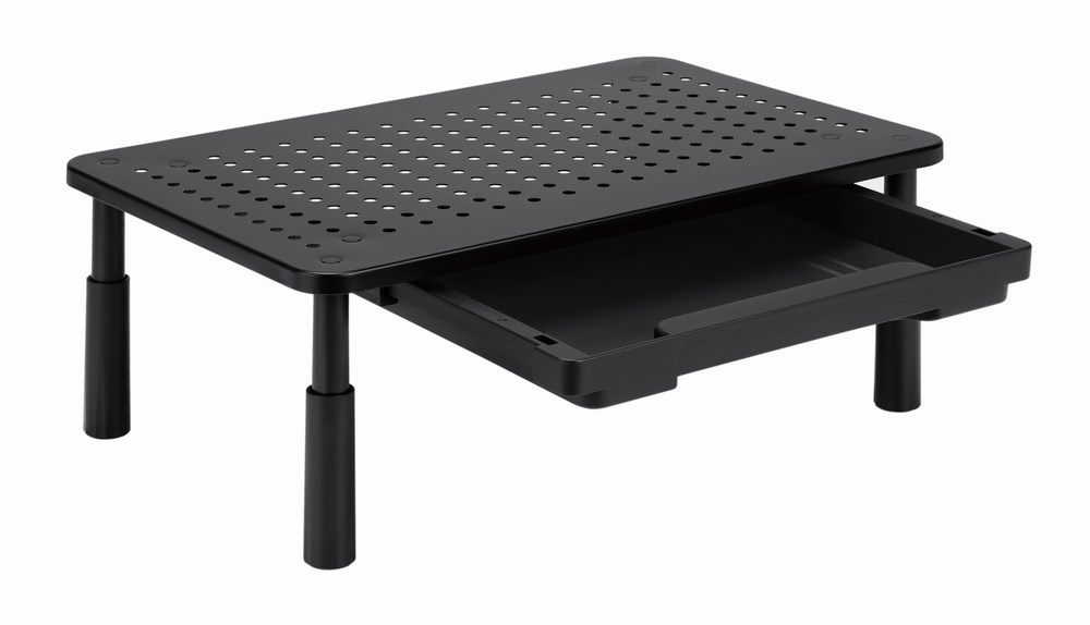 Stalak za monitor GEMBIRD s podesivom visinom i ladicom-1