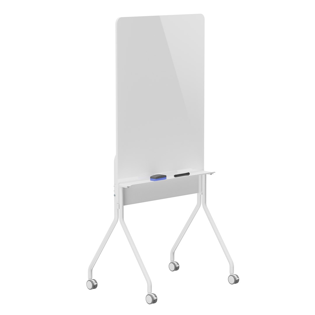 Ploča za pisanje ERGO OFFICE ER-305 (mobilna, suho brisanje, vertikalna orijentacija, bijela, jednostrana, s policom, dimenzije ploče 1190x790mm)-0