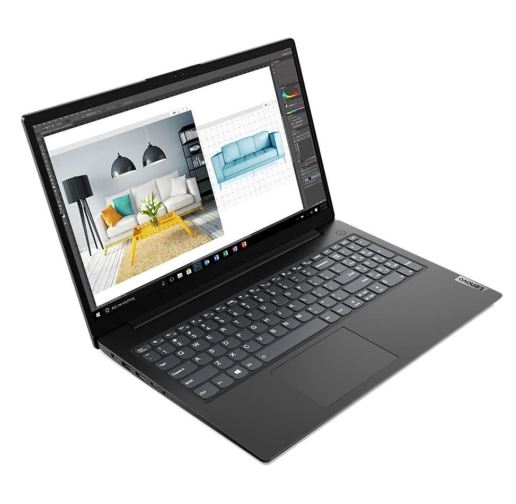 Laptop LENOVO V15 G2 ALC (15.6", IPS, Full HD, AMD Ryzen 3 5300U, 12GB, 256GB SSD, AMD Radeon Graphics, Bez OS, Non-HR tipkovnica, crna boja)-1