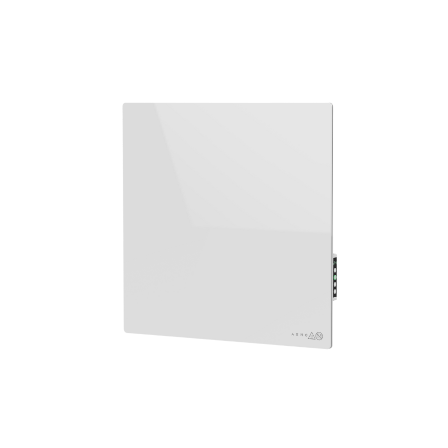 Grijalica AENO AGH0011S (500W, 50x50 cm, staklo, infracrveno i konvekcijsko grijanje, LED zaslon, bijela)