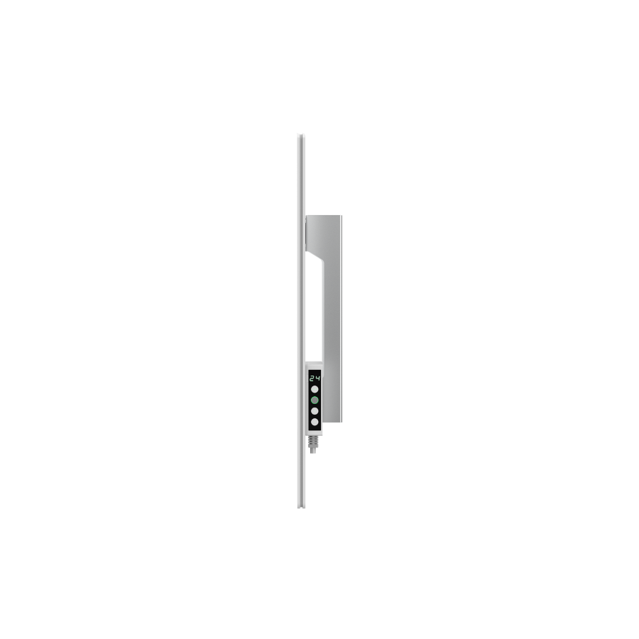 Grijalica AENO AGH0011S (500W, 50x50 cm, staklo, infracrveno i konvekcijsko grijanje, LED zaslon, bijela)-1