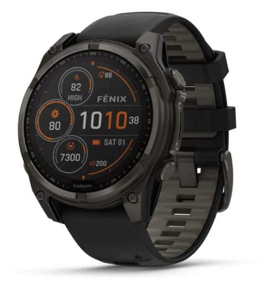 Pametni sat GARMIN Fenix 8, 47 mm, SOLAR, Sapphire Carbon Gray,  010-02906-11