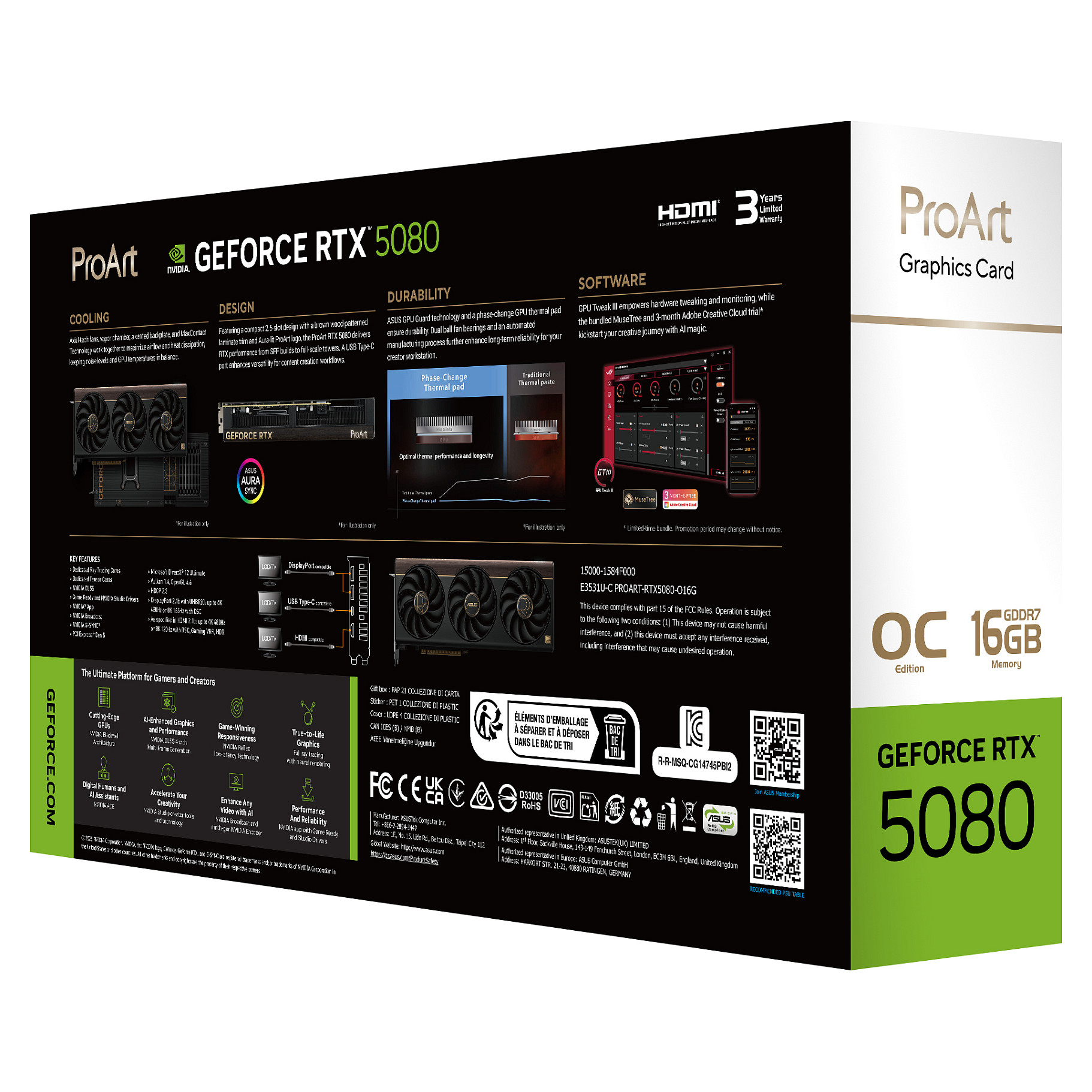 Grafička kartica ASUS ProArt -RTX5080-O16G (NVIDIA GeForce RTX 5080, 16 GB GDDR7)-7