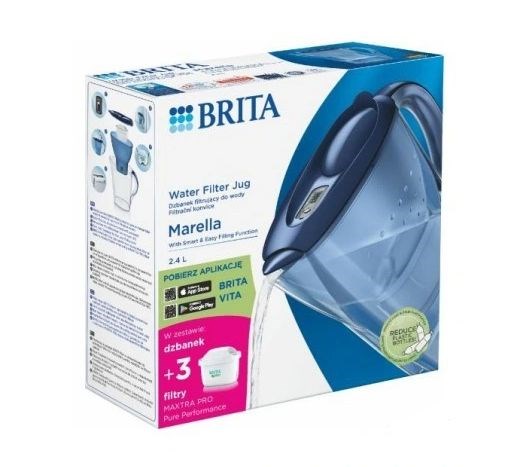 Filter bokal BRITA Marella+3 Maxtra Pro PP (2.4 l; plava)-3