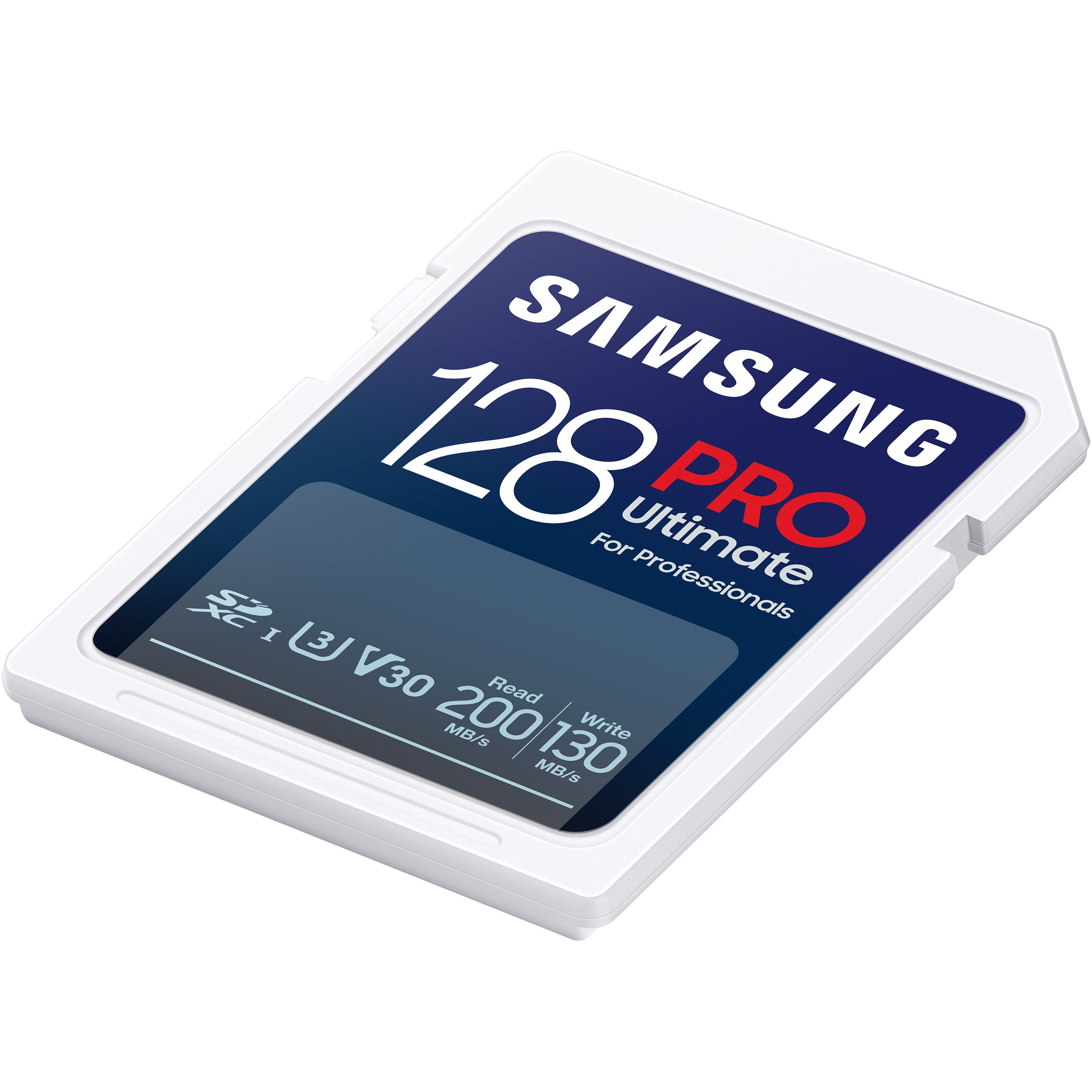 Memorijska kartica SAMSUNG PRO Ultimate MB-SY128S/WW, SD 128GB, brzina čitanja 200 Mb/s, brzina pisanja 130 Mb/s, Klasa 10, U3, V30-4