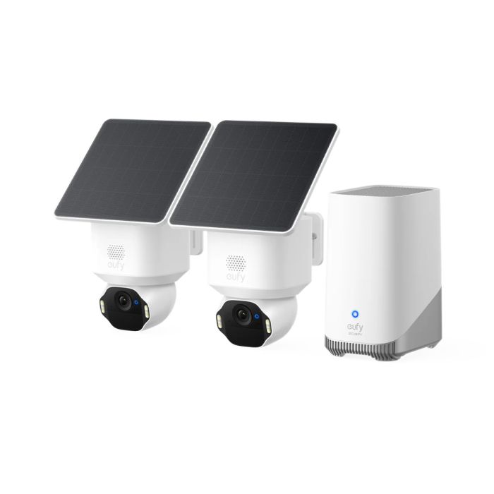 Komplet sigurnosnih kamera ANKER Eufy Security SoloCam E42 (Ultra HD 4K, zaznavanje gibanja, 360° zaščita, sirena, SolarPlus™ 2.0 tehnologija, bez mesečnih naročnin, 2 solarna panela)-0
