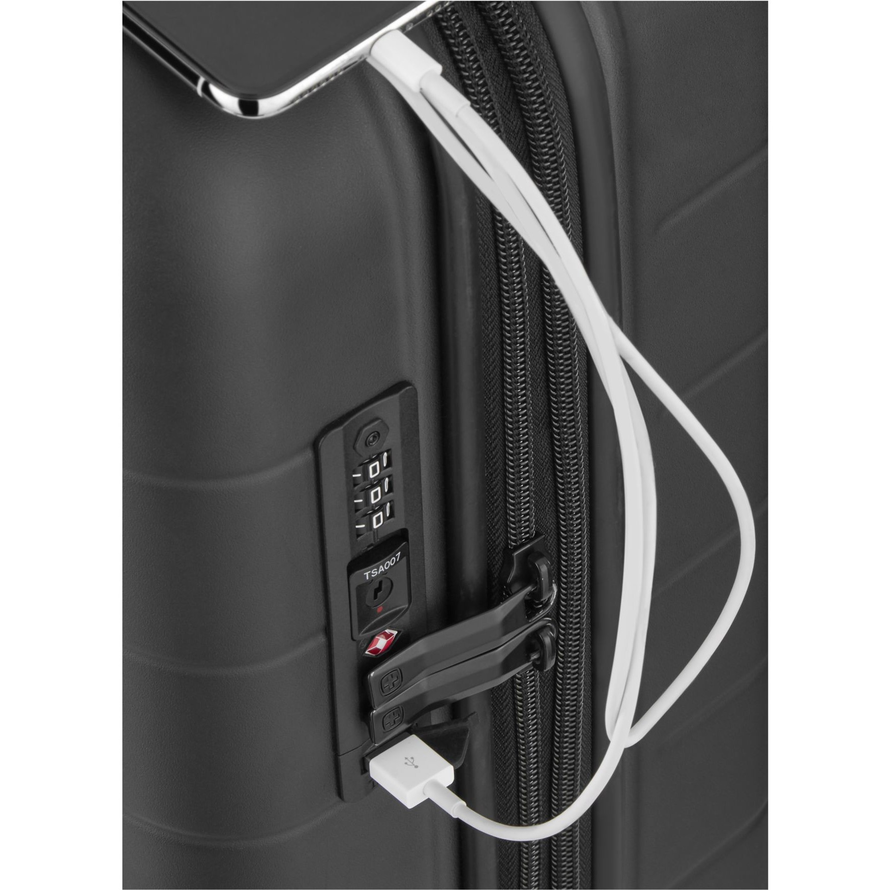 Wenger Syntry Carry-On suitcase, gray heather-9