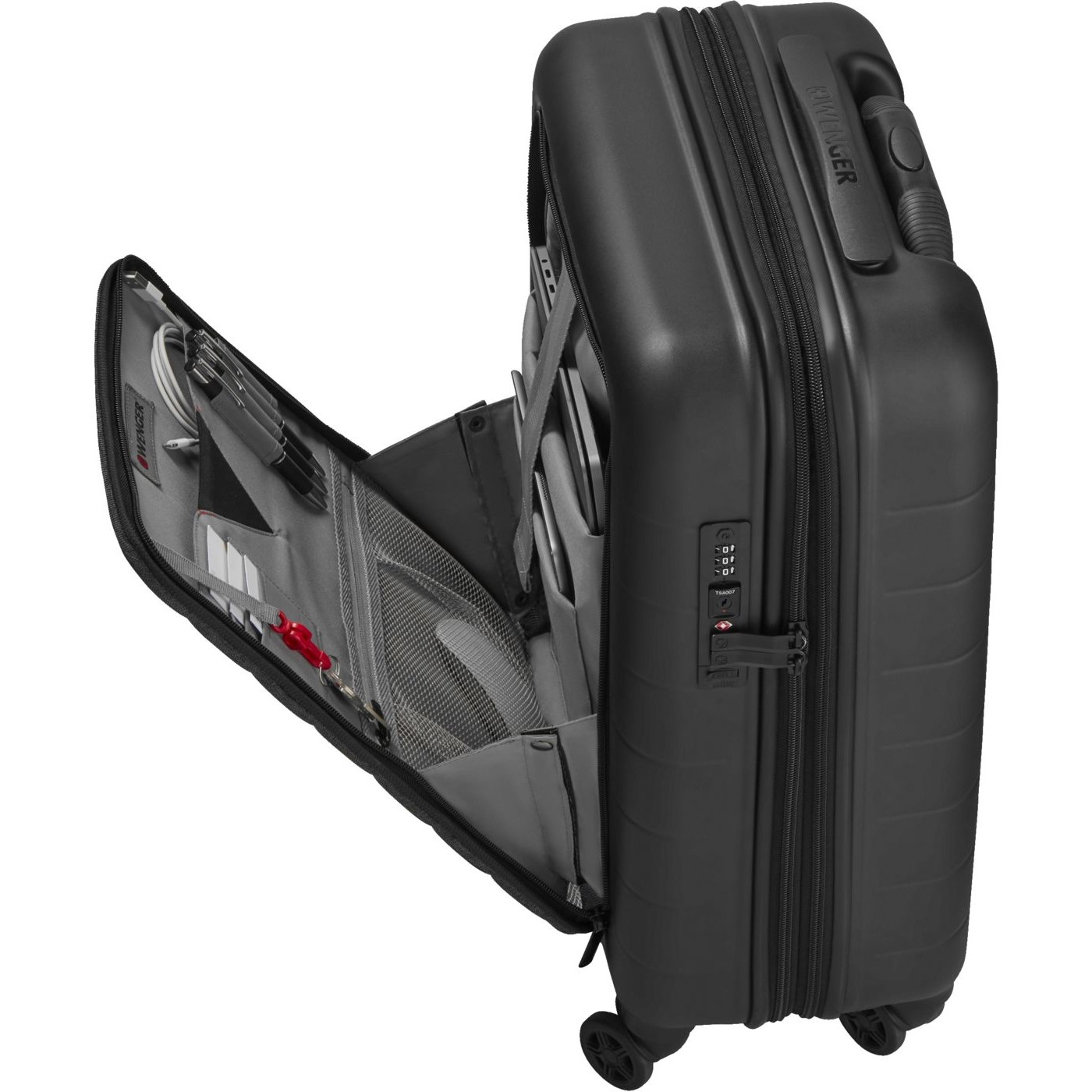 Wenger Syntry Carry-On suitcase, gray heather-11