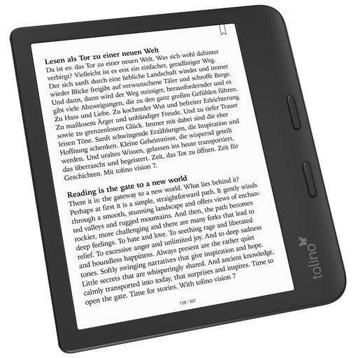 E-book reader TOLINO 4016621130183 Touchscreen Wi-Fi crna boja-6