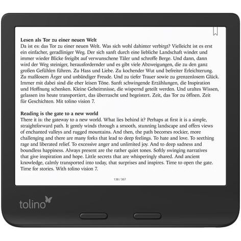 E-book reader TOLINO 4016621130183 Touchscreen Wi-Fi crna boja-8