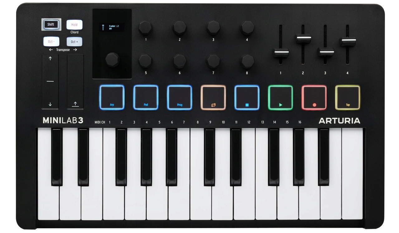 MIDI kontroler ARTURIA MiniLab 3 Black-4