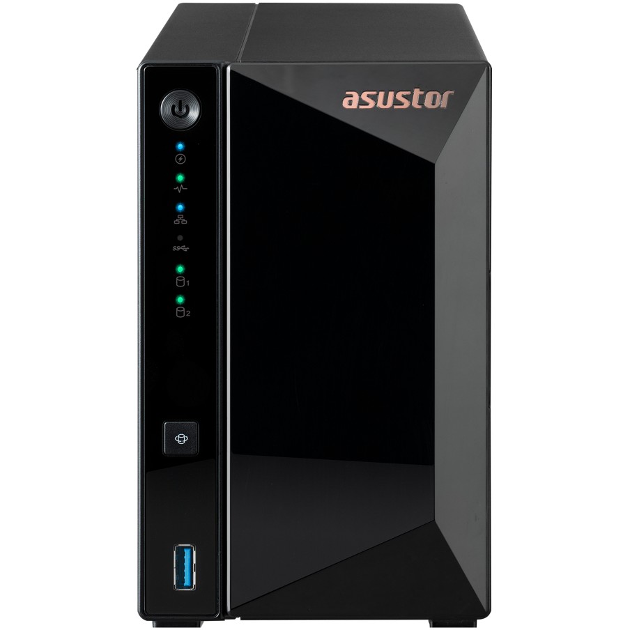 NAS ASUSTOR AS3302T v2 Tower 2x (3.5" SATA HDD/ 2.5" SSD)-0