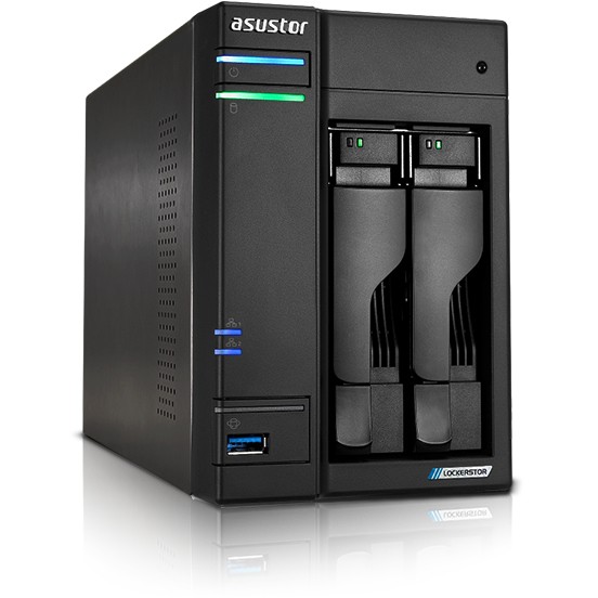 NAS Asustor LOCKERSTOR 2 Gen2 (AS6702T) Intel® Celeron® N5105 4 GB DDR4 0 TB ADM Crna-0