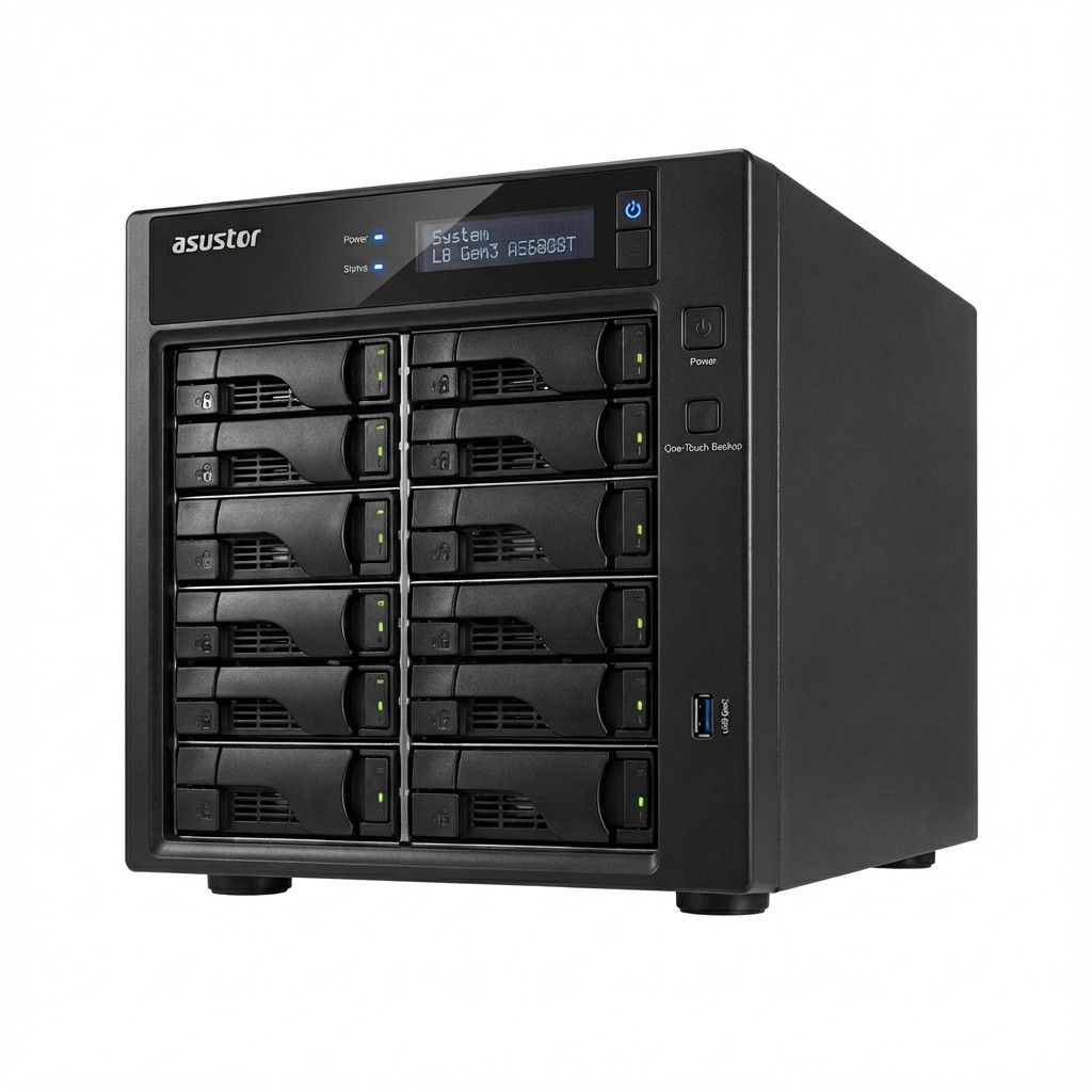 NAS ASUSTOR AS6808T Tower 8x (3.5" SATA HDD/ 2.5" SSD)