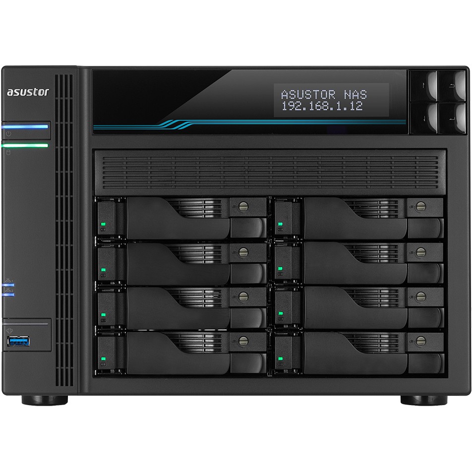 NAS Tower ASUSTOR AS6508T Intel Atom® C3538 8 GB DDR4 0 TB ADM Crna-1