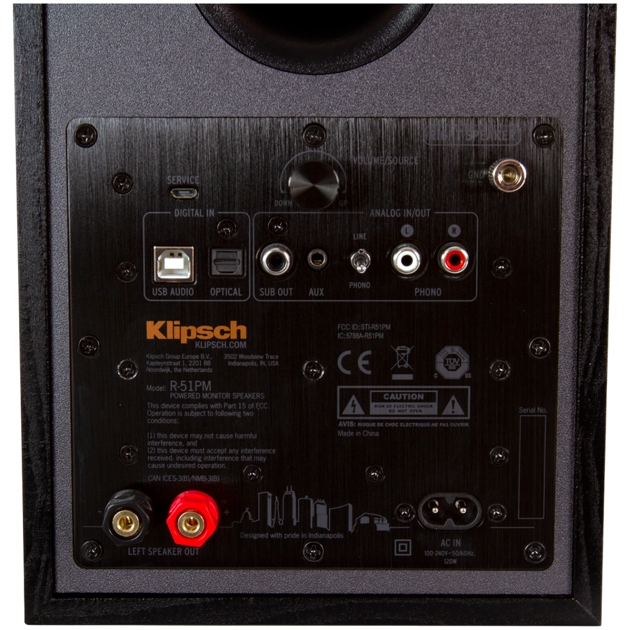 Aktivni zvučnici KLIPSCH R-51PM (Bluetooth, 120 W, crna boja)-3